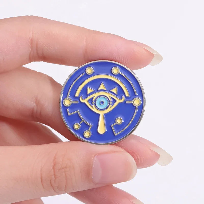 Adventure Game Enamel Pins – Shield, Master Sword & Mask Brooch Set Cosplay Lapel Badge Jewelry Gift