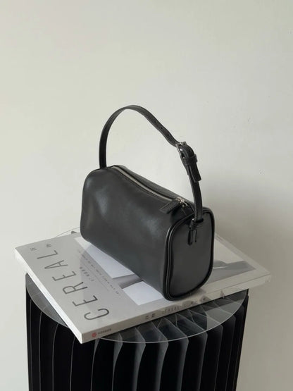 Bolso bandolera retro de cuero dividido de los 90 para mujer – Mini bolso de hombro de lujo 2026, bolso de moda de gamuza de piel de vaca suave con correa de un solo hombro para estilo casual y vintage