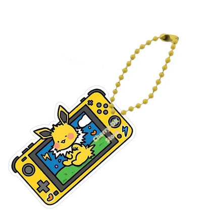 Pokémon Acrylic Keychain – Espeon, Umbreon, Leafeon & Snorlax Double-Sided Bead Chain Pendant