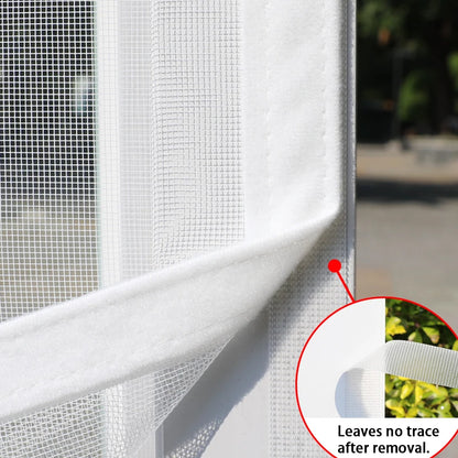 Mosquitera invisible a medida – Malla antinsectos para ventanas y puertas, sin taladros, con cierre de velcro