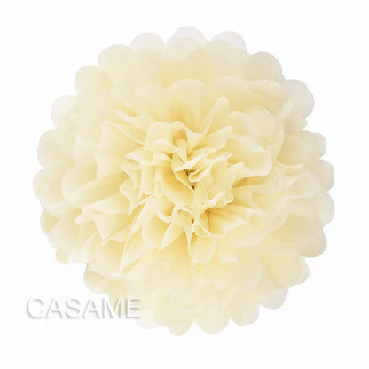 5PCS Tissue Paper Pom Poms – 4–12 Inch Paper Flower Balls for Weddings, Birthdays & Party Decorations