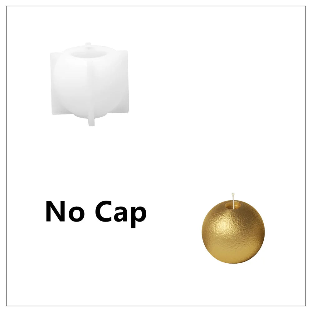 Christmas Bauble Candle Silicone Mold – DIY Scented Candle Making Mould for Xmas Gifts, Holiday Crafts & Home Decoration