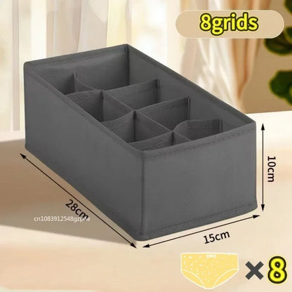 Foldable Underwear Organizer Box – Drawer Storage Organizer for Bras, Socks, Pants & Clothing