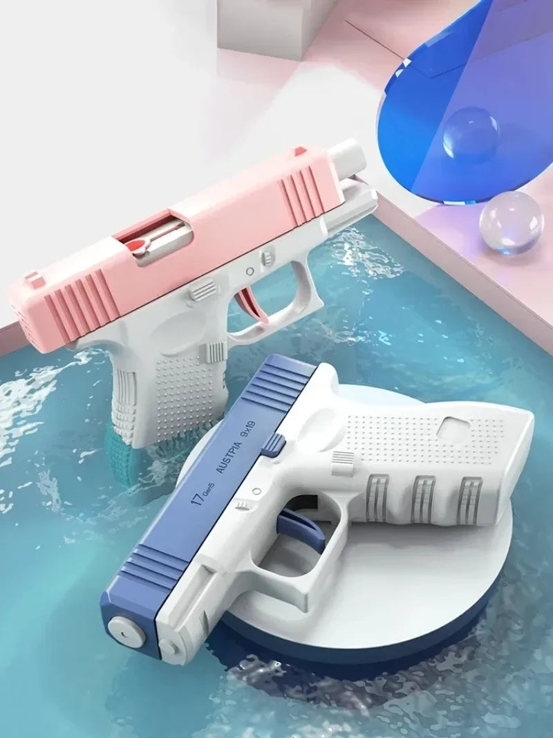 Pistola de agua eléctrica de alta presión – Pistola de agua Super Soaker recargable para juegos de verano al aire libre, piscinas infantiles y actividades acuáticas