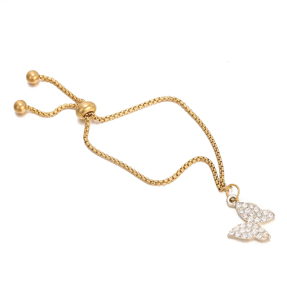 Chaînes coulissantes réglables en acier inoxydable 304, lot de 3, avec embouts à billes – Rallonges de bracelet DIY pour la fabrication de bijoux