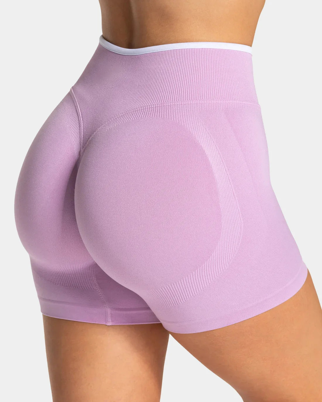 Women’s Seamless Color Block Yoga Shorts High Waist Butt Lifting Gym Workout Running Shorts