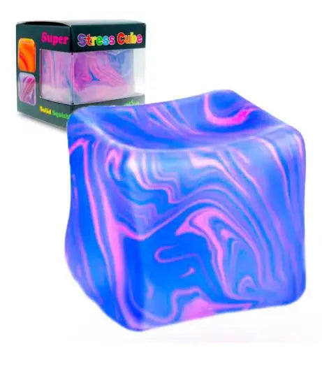 Schylling Needoh Nice Cube Sensory Nice-Sicle Stress Relief Squishy Cube Anti-Anxiety Squeeze Object For Focus ADHD Population