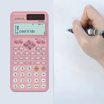 FC-991ES PLUS Scientific Calculator – 417-Function Math Calculator with 10+2 Digit Display, Dual Power for Students & School