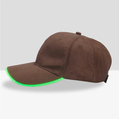 Fiber Optic LED Baseball Cap – 7-Color Luminous Light-Up Hat with USB Rechargeable Design for Parties, Performances & EDC
