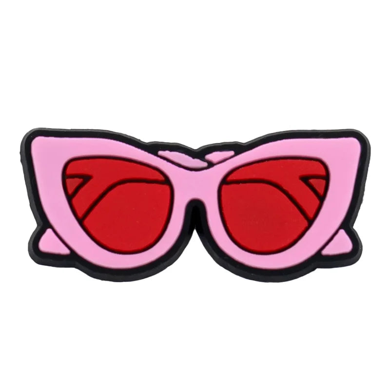 1/30PCS Girls' Shoe Charms – Flower, Perfume, Piano & Cassette Clog Pins in Pink, Cute Shoe Decorations for Women & Kids
