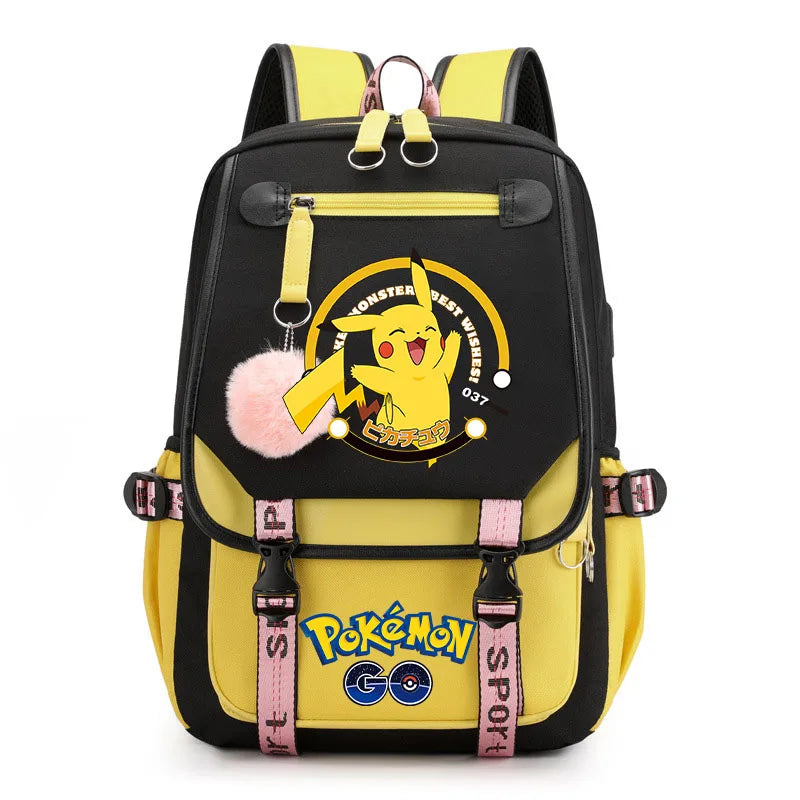 Sac à dos pour enfants grande capacité inspiré des animes | Cartable pour garçons et filles avec compartiment pour ordinateur portable