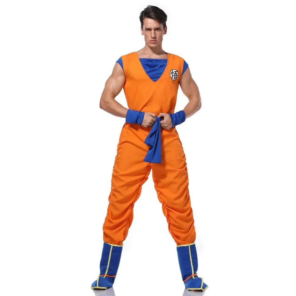 Dragon Ball Master Roshi (Kame Sennin) Cosplay Costume – Adult Men Anime Jumpsuit Outfit for Halloween, Carnival & Roleplay Events