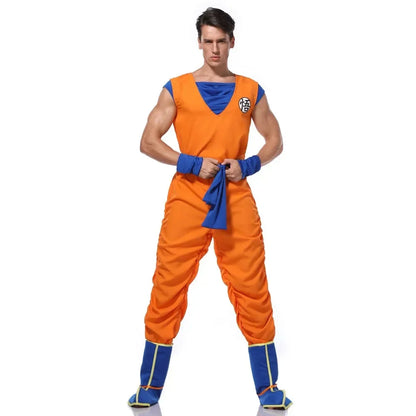 Dragon Ball Master Roshi (Kame Sennin) Cosplay Costume – Adult Men Anime Jumpsuit Outfit for Halloween, Carnival & Roleplay Events