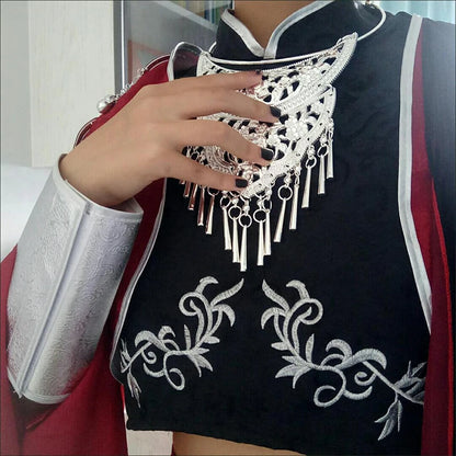 Heaven Official’s Blessing (Tian Guan Ci Fu) Hua Cheng Cosplay Costume – Red Chinese Hanfu Uniform Outfit for Halloween, Roleplay & Anime Events