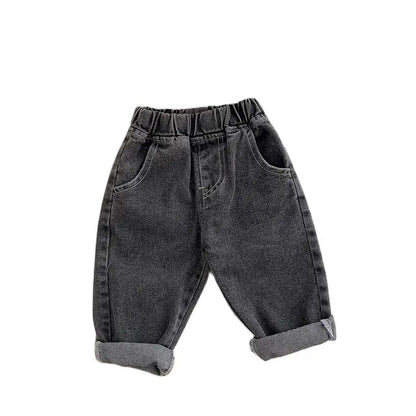 Pantalones vaqueros MILANCEL para bebé – Jeans lisos suaves para niños y niñas, pantalones informales para niños, parte inferior de moda cómoda para el uso diario de bebés y niños