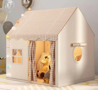 Tienda de campaña para niños para interior y exterior – Tienda de juegos grande para niños pequeños, tienda de castillo plegable para niños, casa de juegos de simulación creativa para niños y niñas
