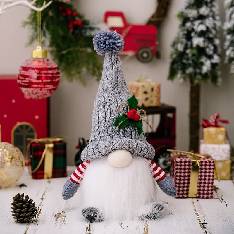 1–3PCS Christmas Gnome Reindeer Decorations 2026 – LED Glowing Gnome Doll Night Light for Xmas Tree, Home Decor, Gifts & New Year 2027