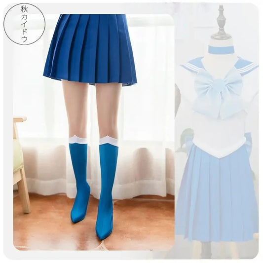 Set de Disfraz de Cosplay de Tsukino Usagi – Atuendo con Accesorios y Calcetines (Vestido de Personaje de Anime para Navidad, Halloween, Carnaval y Eventos de Fiesta)