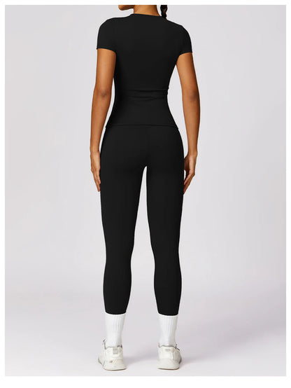 Camiseta de running NCLAGEN para mujer – Top deportivo transpirable de manga corta para gimnasio, yoga, fitness, entrenamiento y ropa deportiva