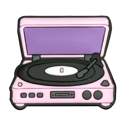 1/30PCS Girls' Shoe Charms – Flower, Perfume, Piano & Cassette Clog Pins in Pink, Cute Shoe Decorations for Women & Kids