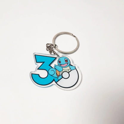 Pokémon 30th Anniversary Acrylic Keychain – Captain Pikachu, Eevee & Eeveelutions (50 Styles)
