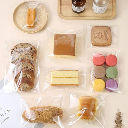 100/1000PCS Bolsas OPP transparentes autoadhesivas – Bolsas de celofán transparentes para joyería, regalos, galletas y dulces | Bolsas de plástico resellables