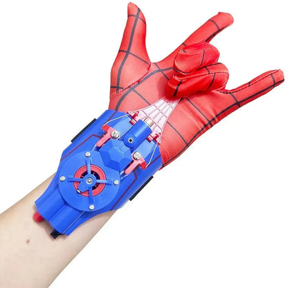 Spider-Man Web Shooter Wrist Launcher Toy – Superhero Cosplay Prop with Wrist Accessories & Gloves for Kids, Peter Parker-Inspired Gift