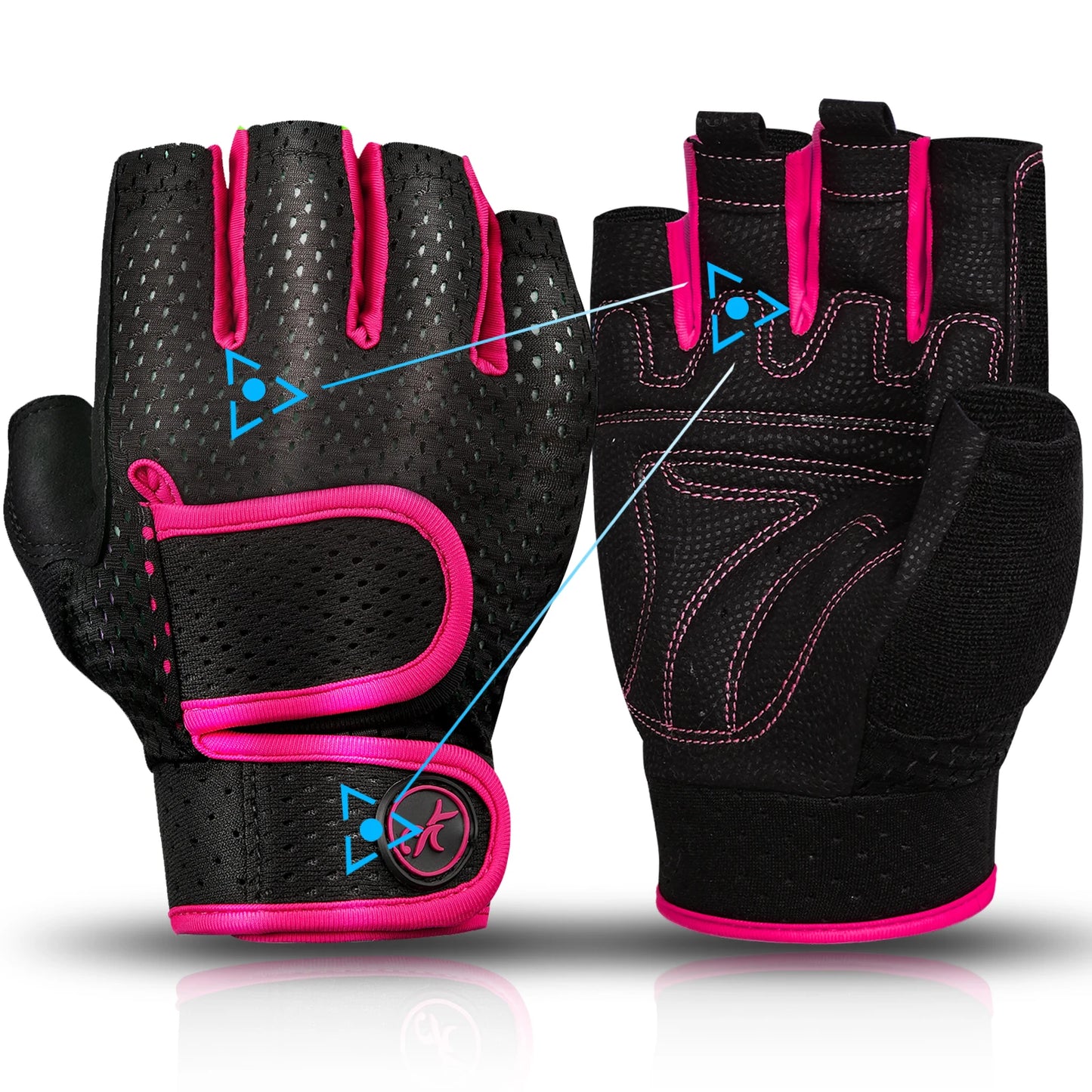 MOREOK Gym Gloves – Men's Non-Slip 3mm Padded Workout Gloves for Weightlifting, Pull-Ups, Kettlebell & Fitness Training
