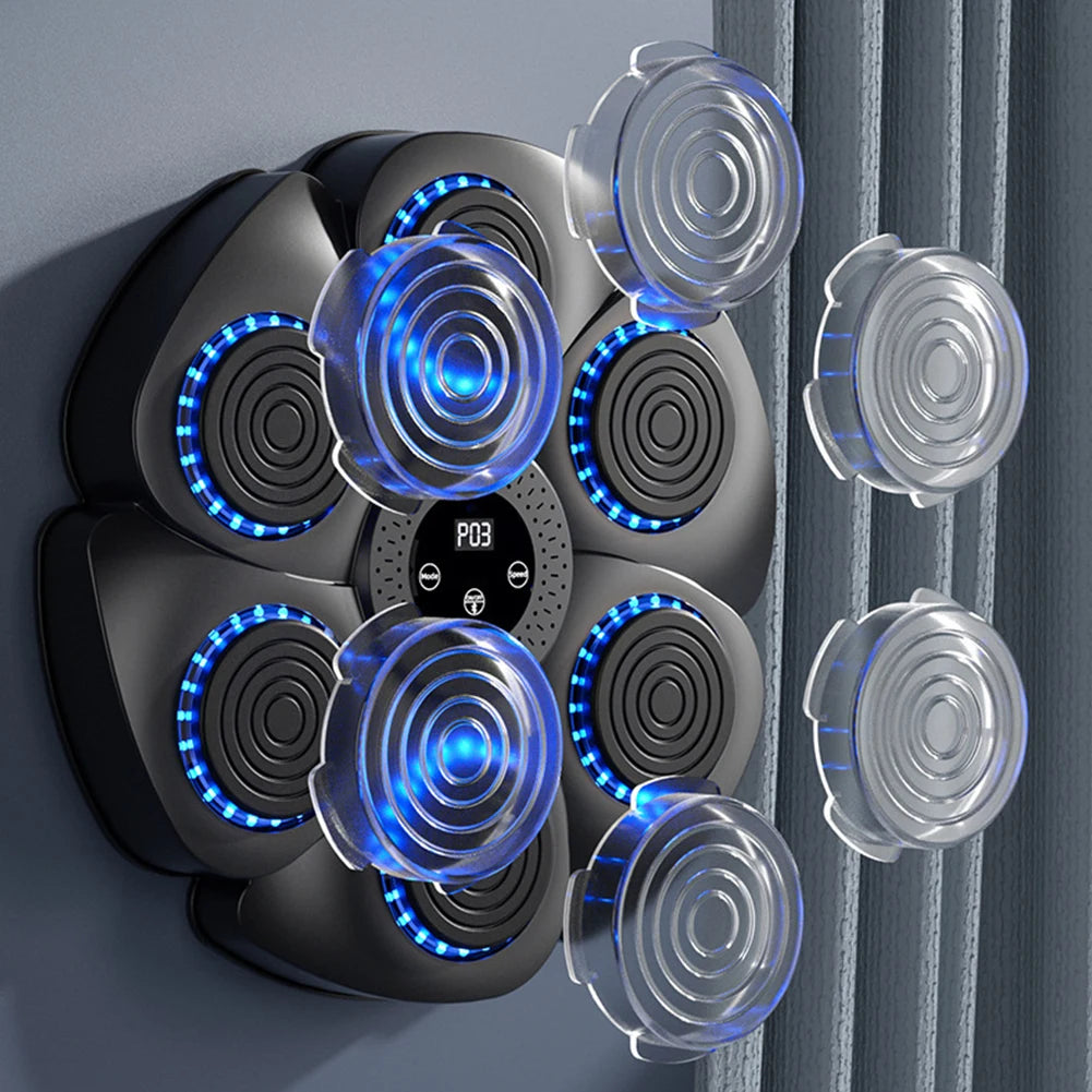 Máquina de Boxeo Musical Inteligente – Entrenador Interactivo de Boxeo de Pared para Adultos y Niños, Fitness en Casa, Entrenamiento de Reacción y Ejercicios