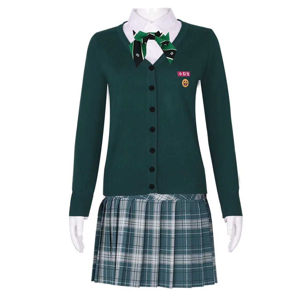 All of Us Are Dead JK School Uniform Cosplay – 지금 우리 학교는 Sweater School Outfit (Adult Halloween Costume)