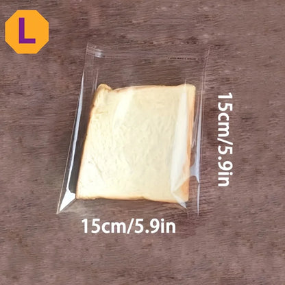 100PCS Bolsas de Plástico Transparentes Autoadhesivas para Regalos, Galletas, Dulces, Joyas y Empaque de Bizcochos