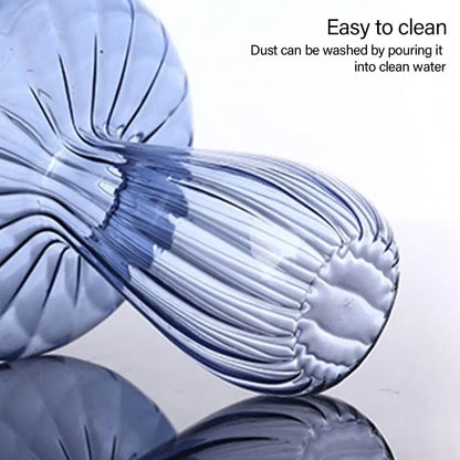 Florero de vidrio con forma de hongo – Maceta hidropónica transparente y jarrón decorativo de escritorio