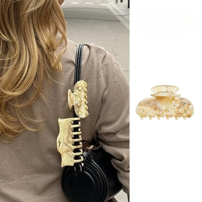 Pinzas para el pelo de cereza bonitas – Pinzas para el pelo de acetato con diamantes de imitación de frutas, flores y mariposas para mujeres y niñas | Accesorios para el pelo de moda Kawaii
