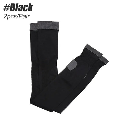 Open Toe Compression Socks – Calf Support Sleeves for Men & Women (Running, Cycling & Sports Recovery)