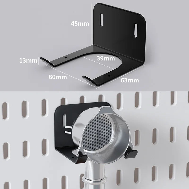 Organizador de pared de tablero perforado sin taladros – Panel de almacenamiento modular con estantes y accesorios para cocina, baño y sala de juegos