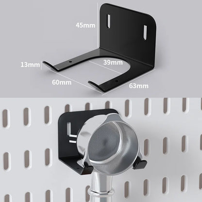 Organizador de pared de tablero perforado sin taladros – Panel de almacenamiento modular con estantes y accesorios para cocina, baño y sala de juegos