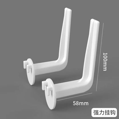 Organizador de pared de tablero perforado sin taladros – Panel de almacenamiento modular con estantes y accesorios para cocina, baño y sala de juegos