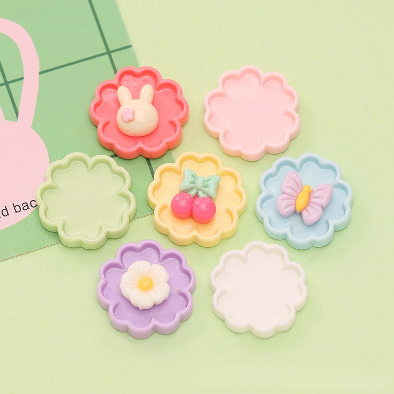 30/300pcs Mini Breloques en Résine Bonbon Fleur Amour – Mignons Accessoires de Bricolage pour Nail Art, Barrettes à Cheveux, Scrapbooking, Bijoux Faits Main et Projets Créatifs pour Enfants