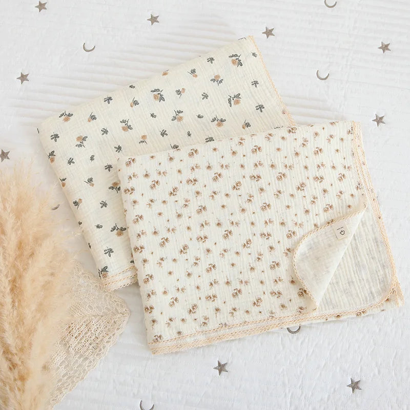 Summer Baby Muslin Blanket – Soft Newborn Swaddle Wrap Receiving Blanket for Infant Crib & Sleeping