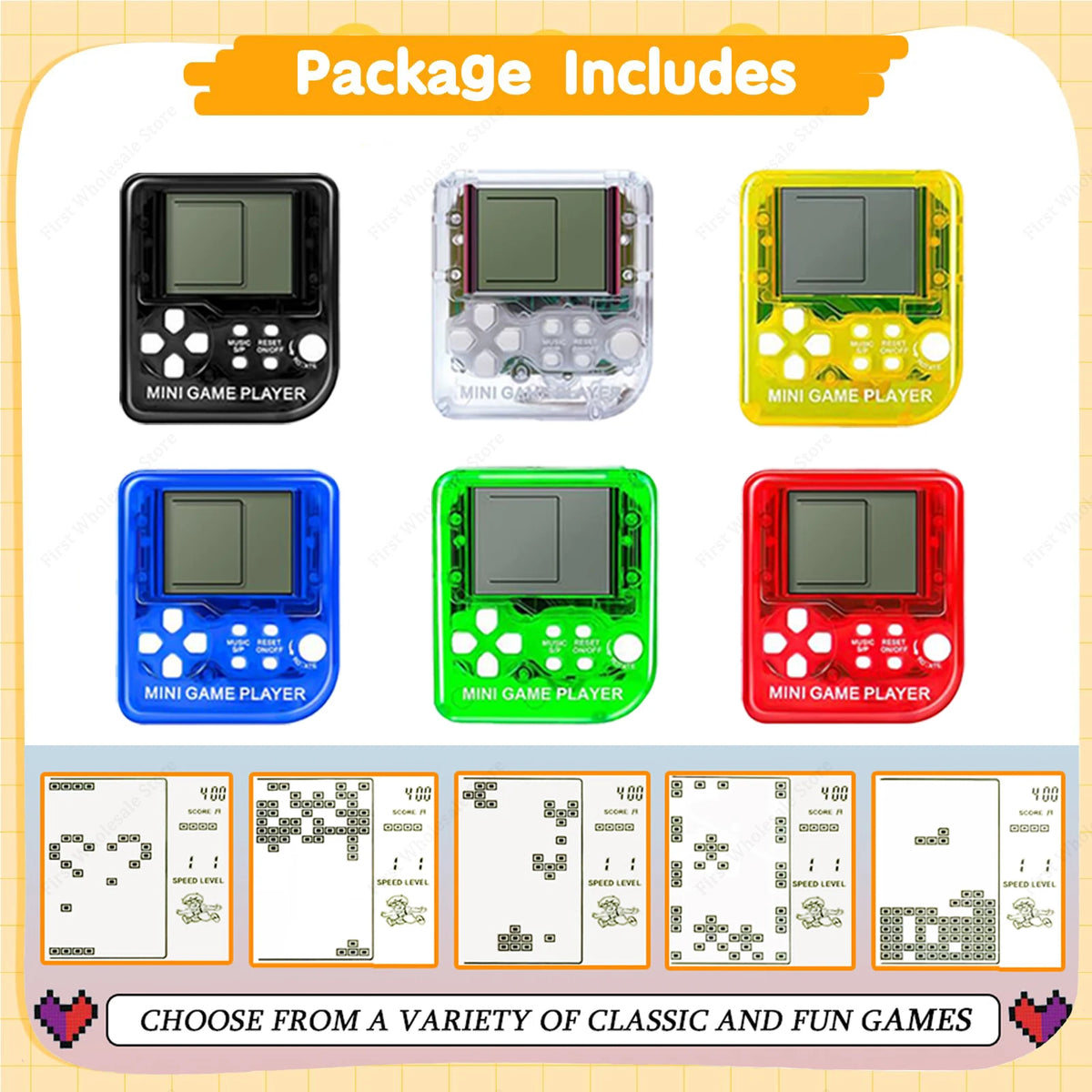 6–48PCS Video Game Party Favors – Classic Game Console Controller Keychains, Joypad Souvenirs for Birthday, School, Valentine’s Day & Gift Bags