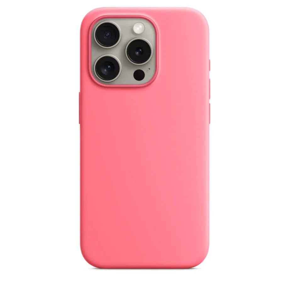 Coque MagSafe en silicone liquide pour iPhone 15 Pro Max – Housse de protection magnétique compatible avec la recharge sans fil