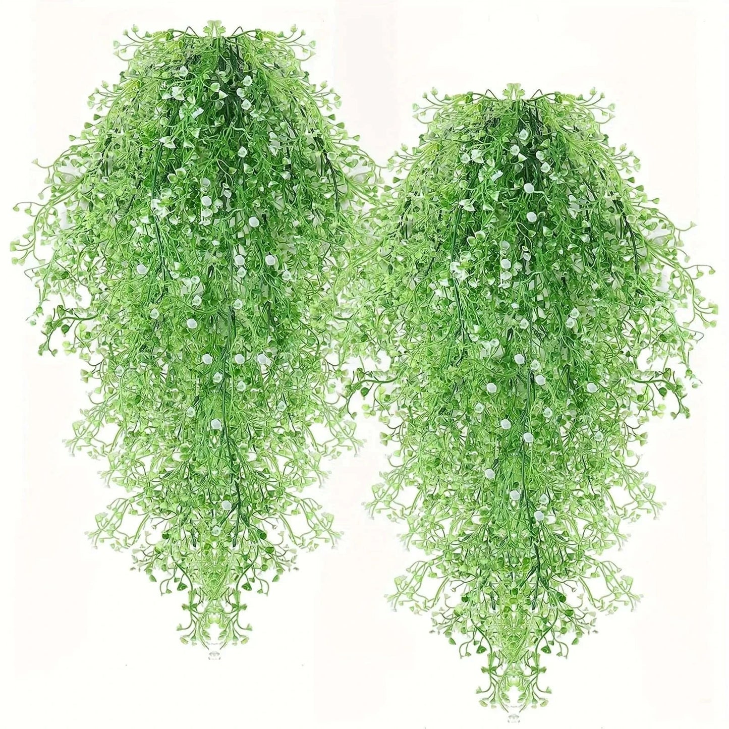 1 enredadera artificial de glicina colgante – Guirnalda de flores sintéticas resistente a los rayos UV para decoración del hogar en interiores y exteriores, bodas, fiestas y eventos