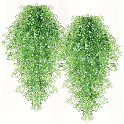 1 enredadera artificial de glicina colgante – Guirnalda de flores sintéticas resistente a los rayos UV para decoración del hogar en interiores y exteriores, bodas, fiestas y eventos