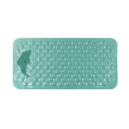 Dolphin PVC Bath Mat 35x70cm – Non-Slip Bathroom Shower Rug with Massage Texture for Bathtub & Floor