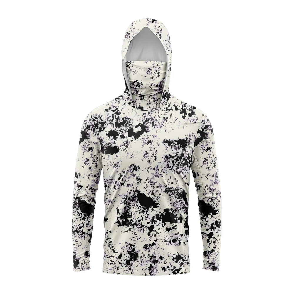 Men's Hooded Fishing Shirt – Long Sleeve UV Protection Performance Fishing Apparel for Outdoor & Angling