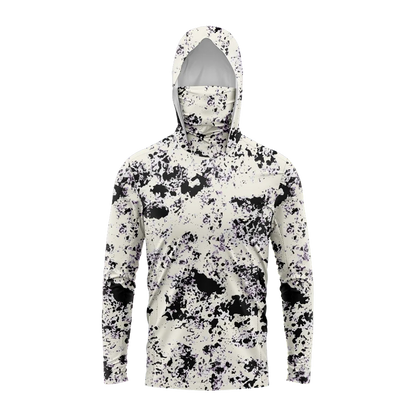 Men's Hooded Fishing Shirt – Long Sleeve UV Protection Performance Fishing Apparel for Outdoor & Angling