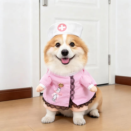 Funny Halloween Pet Transformation Costume – Cute Costume Outfit for Small Dogs & Cats, Creative Pet Clothing for Halloween Parties & Dress-Up