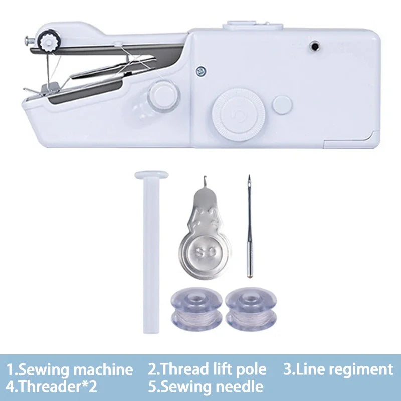 Mini Machine à Coudre Portable – Outil de Couture Rapide sans Fil pour Réparations de Vêtements et Projets de Bricolage