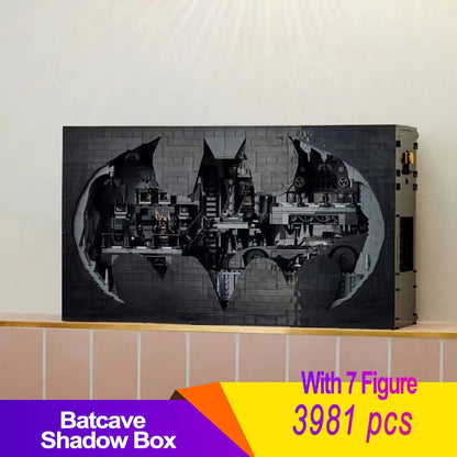 3981PCS MOC 76252 Shadow Box Display Building Blocks with LED Lights – Classic Model Construction Kit, DIY Brick Set & Birthday Gift for Kids and Boys