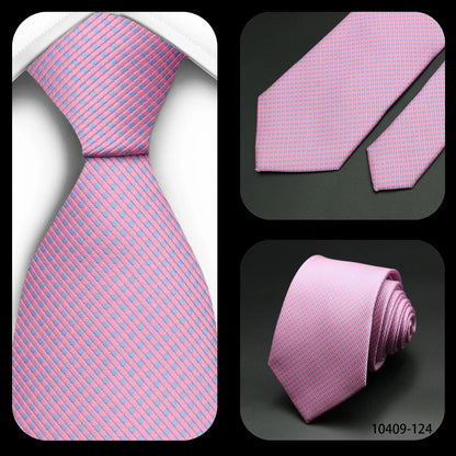 Corbata Floral de Puntos para Hombre – Corbata Casual de Moda Azul Roja Amarilla para Negocios, Bodas y Ocasiones Formales | Accesorio de Regalo